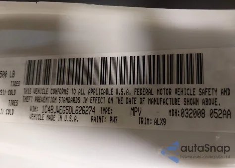 2013 Jeep Wrangler Unlimited Sahara z USA, uszkodzony, nr VIN 1C4BJWEG5DL626274